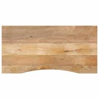 vidaXL Rašomojo stalo stalviršis su linkiu, 110x50x2,5 cm, mango