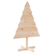 vidaXL Medinė Kalėdų eglutė, 110cm, medienos masyvas