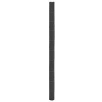 vidaXL Membrana nuo piktžolių, juodos spalvos, 2x50m, PP