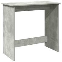 vidaXL Rašomasis stalas, betono pilkos spalvos, 80x40x75cm, MDP