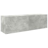 vidaXL Sieninė vonios kambario spintelė, betono pilka, 100x25x30cm