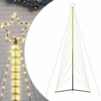 vidaXL LED Kalėdų eglutė 861 LEDs Šilta Balta 478 cm