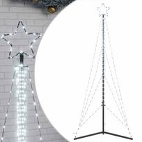 vidaXL LED Kalėdų eglutė 483 LED Šalta Balta 240 cm