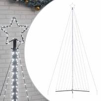 vidaXL LED Kalėdų eglutė 789 LED Šaltai Balta 476 cm