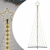 vidaXL LED Kalėdų eglutė 447 LED Šiltai Balta 250 cm