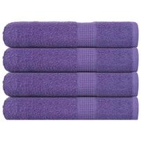vidaXL Pirties rankšluosčiai, FROGN, 4 vnt., violetiniai, 80x200 cm, 360 g/m²
