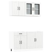 vidaXL Virtuvinių spintelių komplektas, 4 dalių, Lucca, balta
