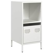 vidaXL indauja Balta 35x39x73,5 cm Šaltai valcuotas plienas