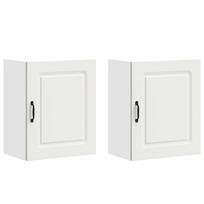 vidaXL Sieninės virtuvės spintelės 2vnt "Kalmar" White Engineered Wood