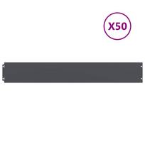 vidaXL vejos apvadai 50 vnt Antracitas šaltai valcuotas plienas