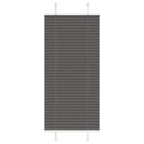 vidaXL Plisuota žaliuze juoda 55x100 cm audinio plotis 54,4 cm