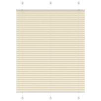 vidaXL Plisuotas Blind Cream 110x150 cm Audinio plotis 109,4 cm