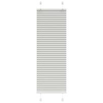 vidaXL klostuota žaliuze šviesiai pilka 50x150 cm audinio plotis