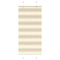 vidaXL Plisuotas Blind Cream 55x100 cm Audinio plotis 54,4 cm