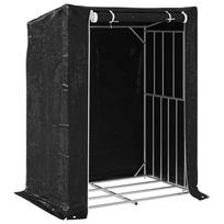 vidaXL Stovas malkoms su apdangalu nuo lietaus, 150x100x200cm