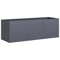 vidaXL Vazonas, antracito spalvos, 120x40x40 cm, šaltai valcuotas plienas