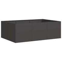 vidaXL Lovelis, juodos spalvos, 120x80x40cm, plienas