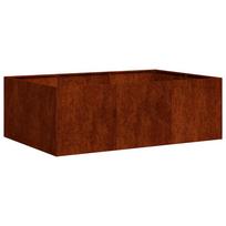 vidaXL Lovelis, rūdžių, 120x80x40cm, oro sąlygoms atsparus plienas