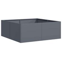 vidaXL Lovelis, antracito spalvos, 80x80x30cm, plienas