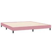 vidaXL Lovos rėmas be čiužinio Rožinis 200x220 cm aksomas