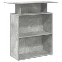 vidaXL Registratūra, betono pilkas, 100x40x104 cm, apdirbta mediena