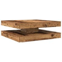 vidaXL Kavos staliukas, medienos, 90x90x34,5cm, 360 laipsnių pasukamas