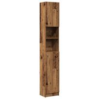 vidaXL Vonios Spintelė Sena Mediena 32x25,5x190 cm Inžinierinė mediena