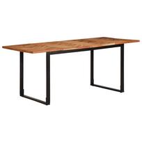 vidaXL Valgomojo stalas, 180x90x75 cm, akacijos medienos masyvas
