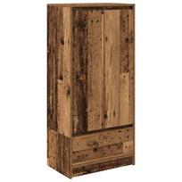 vidaXL Spintelė su 2 stalčiais, sena mediena 55,5x34x119,5 cm, mediena