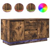 vidaXL TV spintelė su LED apšvietimu, dūminio ąžuolo, 100x41x50 cm