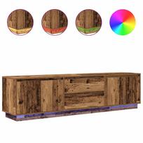 vidaXL Televizoriaus spintelė su LED, medienos, 193,5x41x50 cm