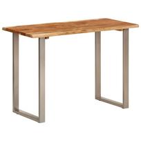 vidaXL Valgomojo stalas, 110x50x76cm, akacijos medienos masyvas