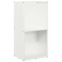 vidaXL Stovas malkoms, balta, 40x30x80 cm, šaltai valcuotas plienas