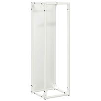 vidaXL Malkų stovas Baltas 25x25x80 cm Šaltai valcuotas plienas