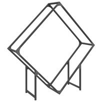 vidaXL Malkų lentyna Juoda 100x25x100 cm Šaltai valcuotas plienas