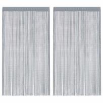 vidaXL Virvelinės užuolaidos, 2vnt., 140x250cm, šviesiai pilkos sp.