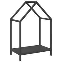 vidaXL Malkų lentyna, juoda, 40x25x60 cm, šaltai valcuotas plienas