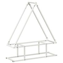 vidaXL Malkų lentyna, baltas, 80x25x90 cm, šaltai valcuotas plienas