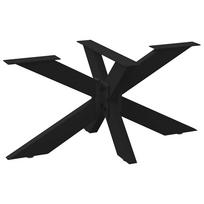 vidaXL Kavos staliuko koja, voro formos, juoda, 98x58x(42-43) cm, plienas