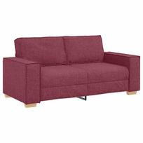 vidaXL Dvivietė sofa, vyno raudonumo, 180x78x84 cm, audinys