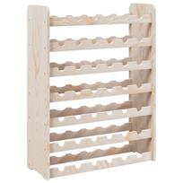 vidaXL Vyno butelių stovas, 67,5x25x87cm, pušies medienos masyvas