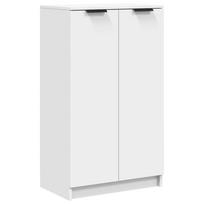 vidaXL Spintelė batams, baltos spalvos, 59x35x100,5cm, apdirbta mediena