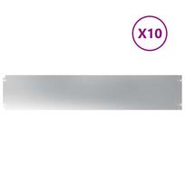 vidaXL Vejos apvadai 10 vnt 20x103 cm Cinkuotas plienas