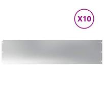 vidaXL Vejos apvadai 10 vnt 25x103 cm Cinkuotas plienas