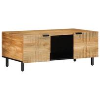 vidaXL Kavos staliukas Rudas 100x54x40 cm Masyvo medžio Mango