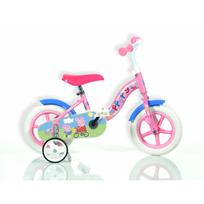 Vaikiškas dviratukas su papildomais ratukais, vaikų Dino Bikes Peppa Pig 108L-PGS, mėlyna sp./rožinė sp., 10"