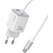 USAMS Charger 20W GaN Fast cable included USA001579