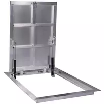 80 × 60P - Grindų liukas po plytele Aliuminis