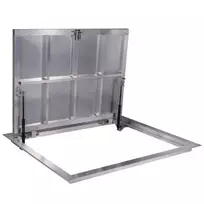 80 × 90P - Grindų liukas po plytele Aliuminis