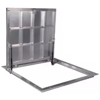 90 × 80P - Grindų liukas po plytele Aliuminis